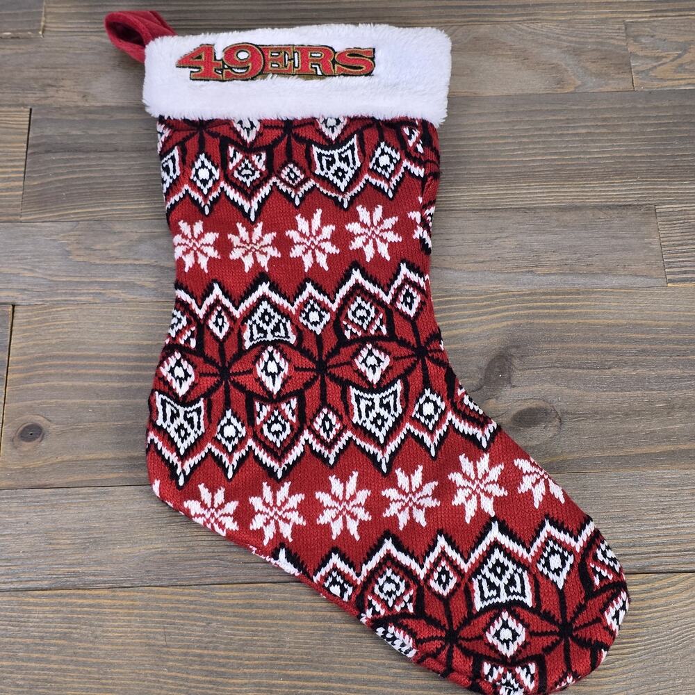 San Francisco 49ere NFL American Football Christmas Knit Decoration Stocking